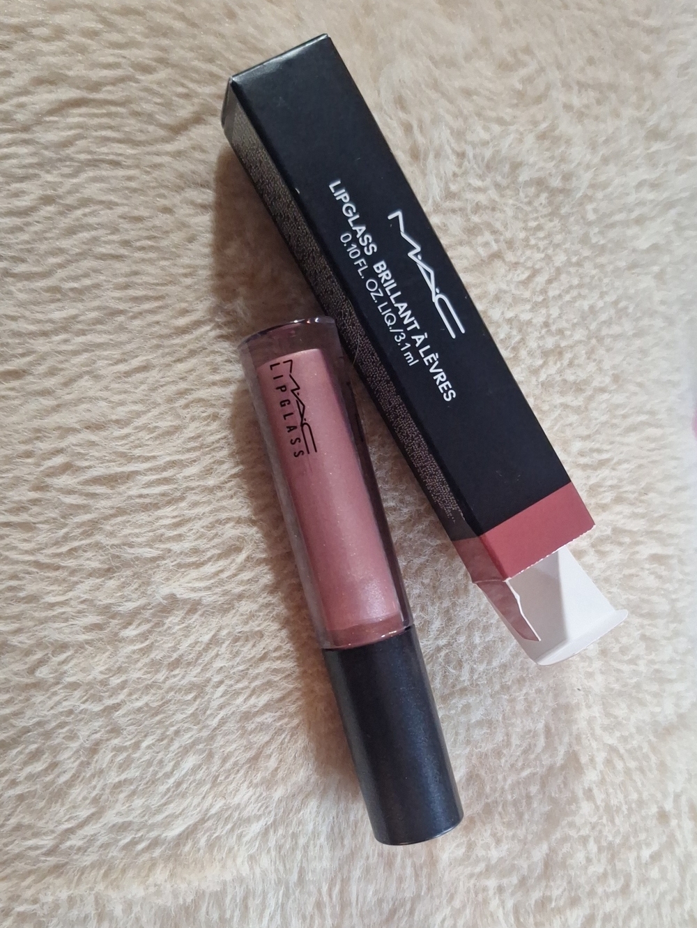 MAC Cosmetics Lipglass Lip Gloss - Shimmery Dusty Rose
